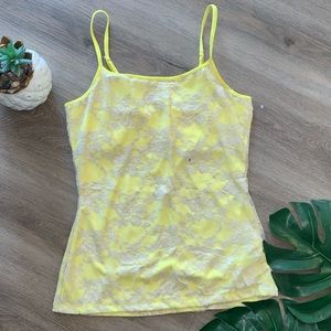 Yellow lace EXPRESS bra cami